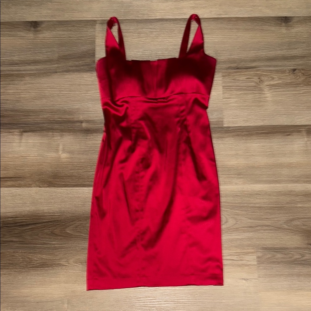 Calvin Klein Red Cocktail Mini Dress